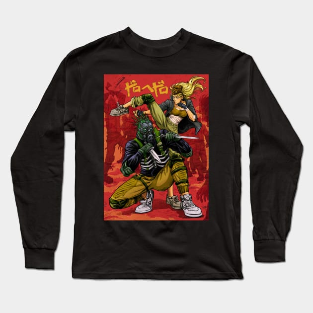 Dorohedoro Kaiman and Nikaido Long Sleeve T-Shirt by vesterias